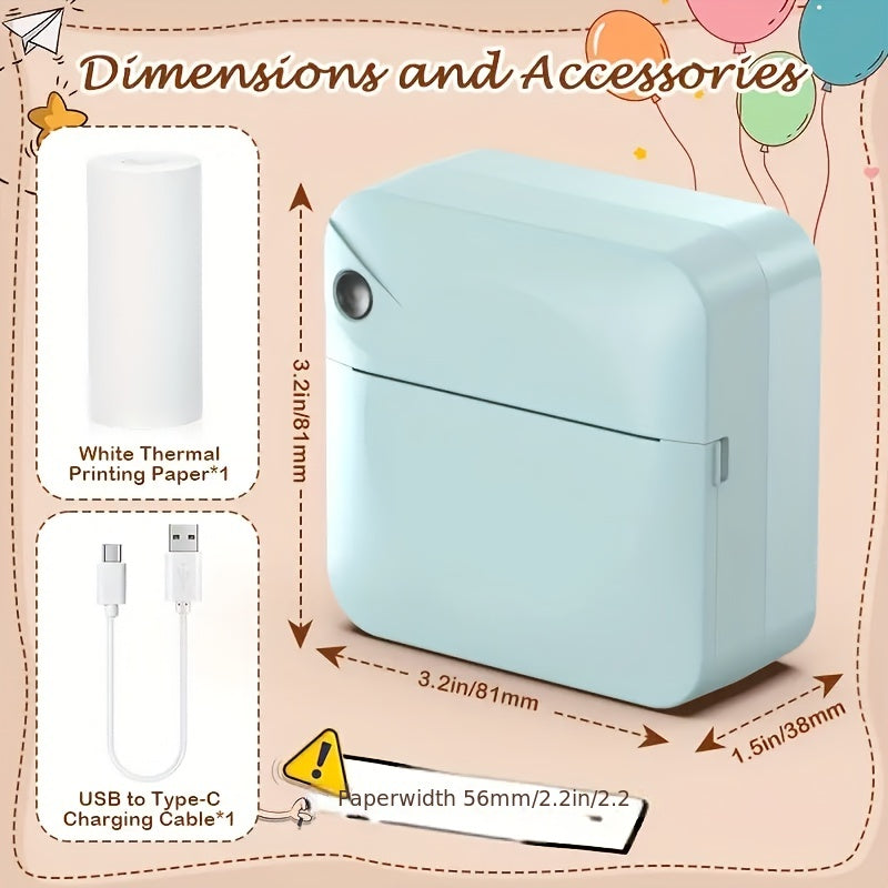 Wireless Pocket Thermal Printer | Inkless | Photos, Notes & Stickers