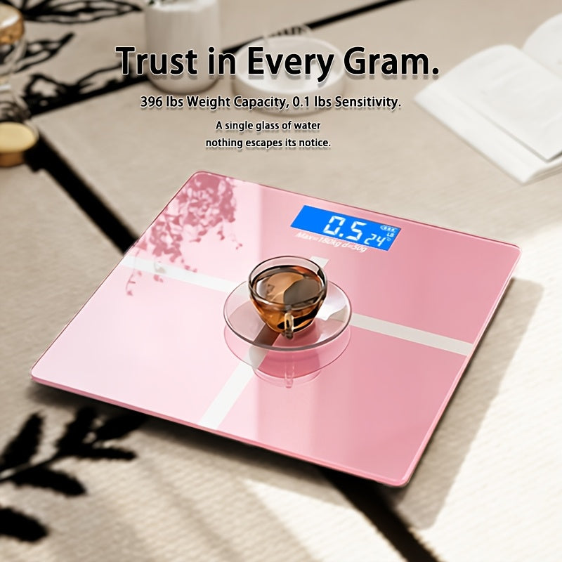 Digital Bathroom Scale | High-Precision LED Display | 396 lb Capacity