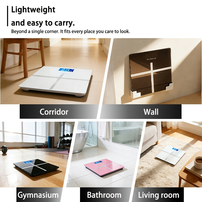 Digital Bathroom Scale | High-Precision LED Display | 396 lb Capacity