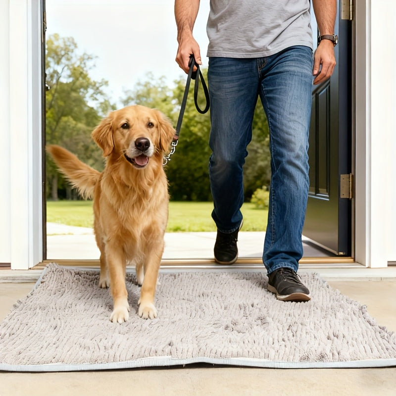 Mud Paw Dog Mat | Absorbent Non-Slip Washable Door Mat for Dogs