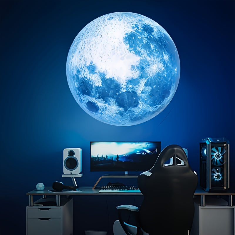 Starry Sky Projection Lamp – 360° Rotatable USB Moon Projector