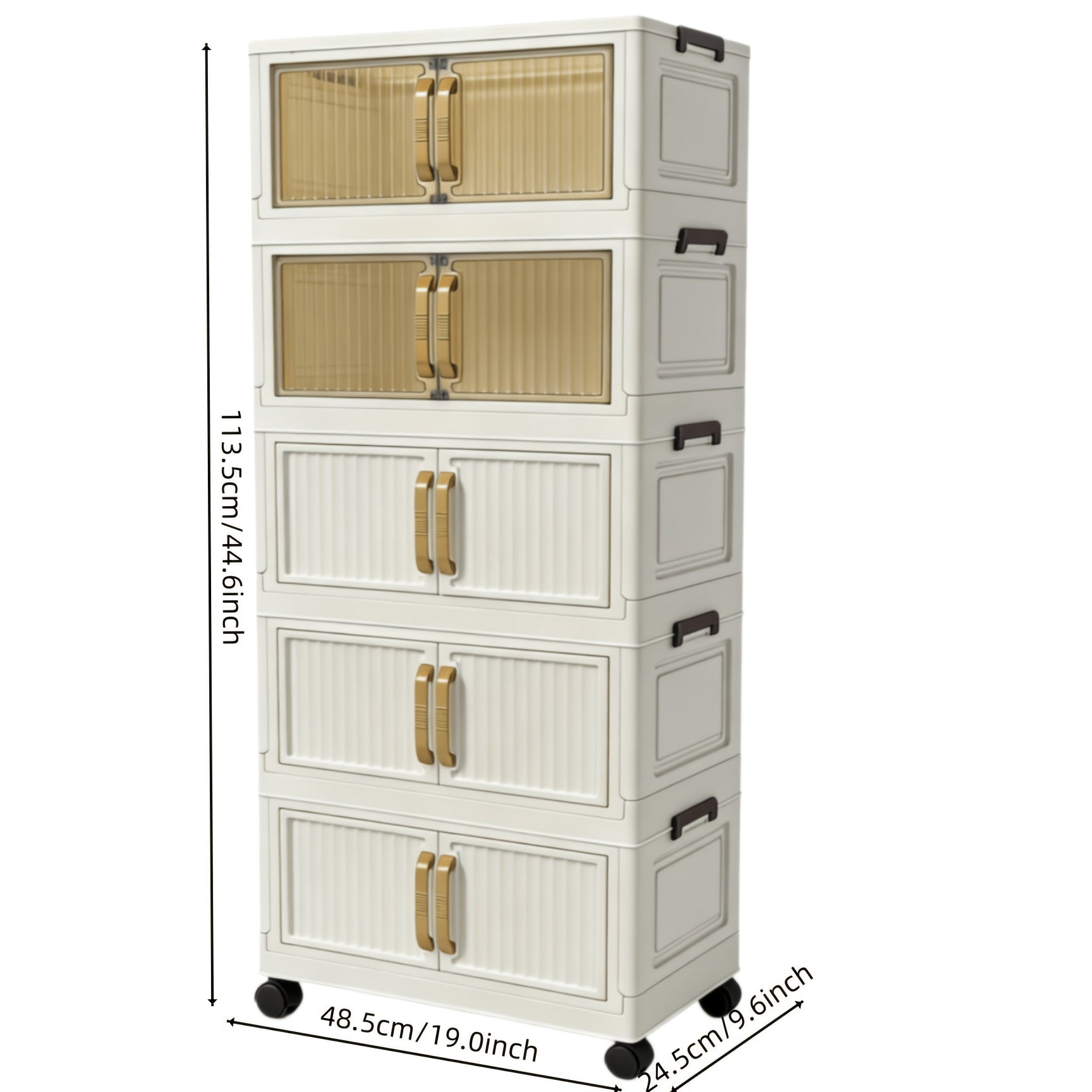 Foldable Storage Cabinet with Drawers | Space-Saving Organizer
