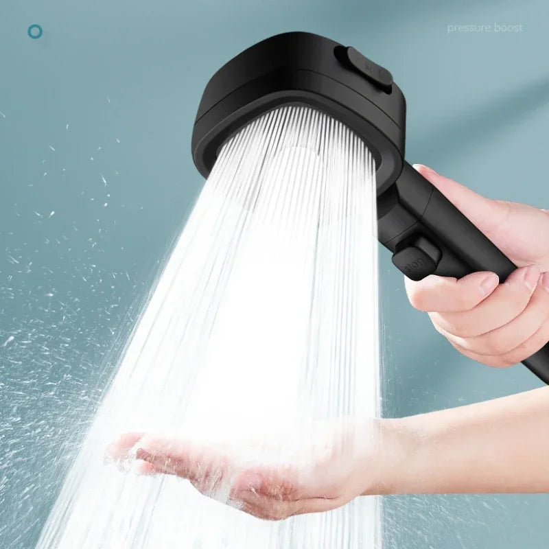 High Pressure Shower Head – 3-Mode Water Saving, Handheld