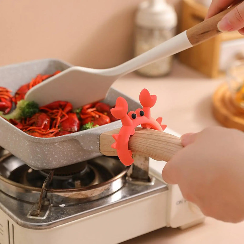 Crab Shaped Silicone Utensil Rest & Spoon Holder