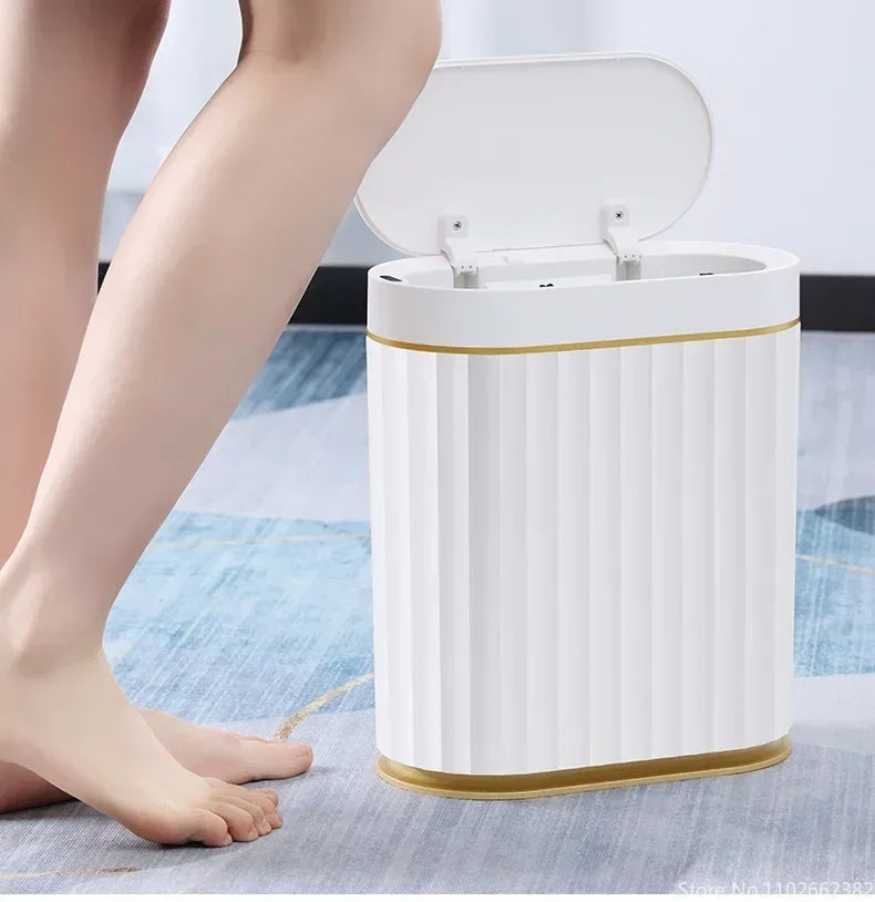 7L Smart Sensor Trash Can | Touchless, Light Luxury Design for Kitchen & Bathroom