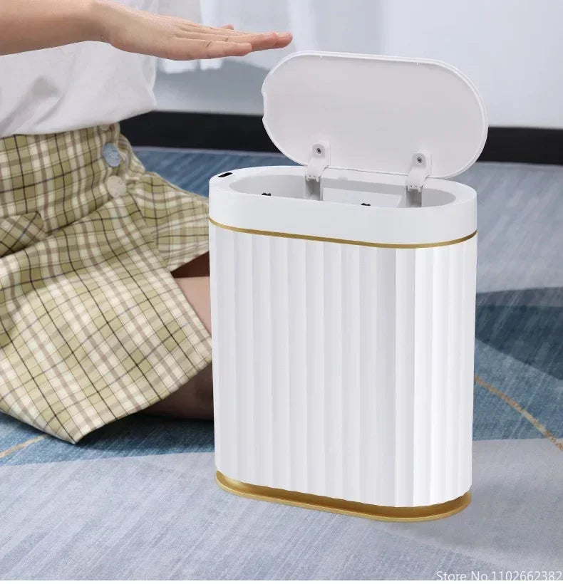 7L Smart Sensor Trash Can | Touchless, Light Luxury Design for Kitchen & Bathroom