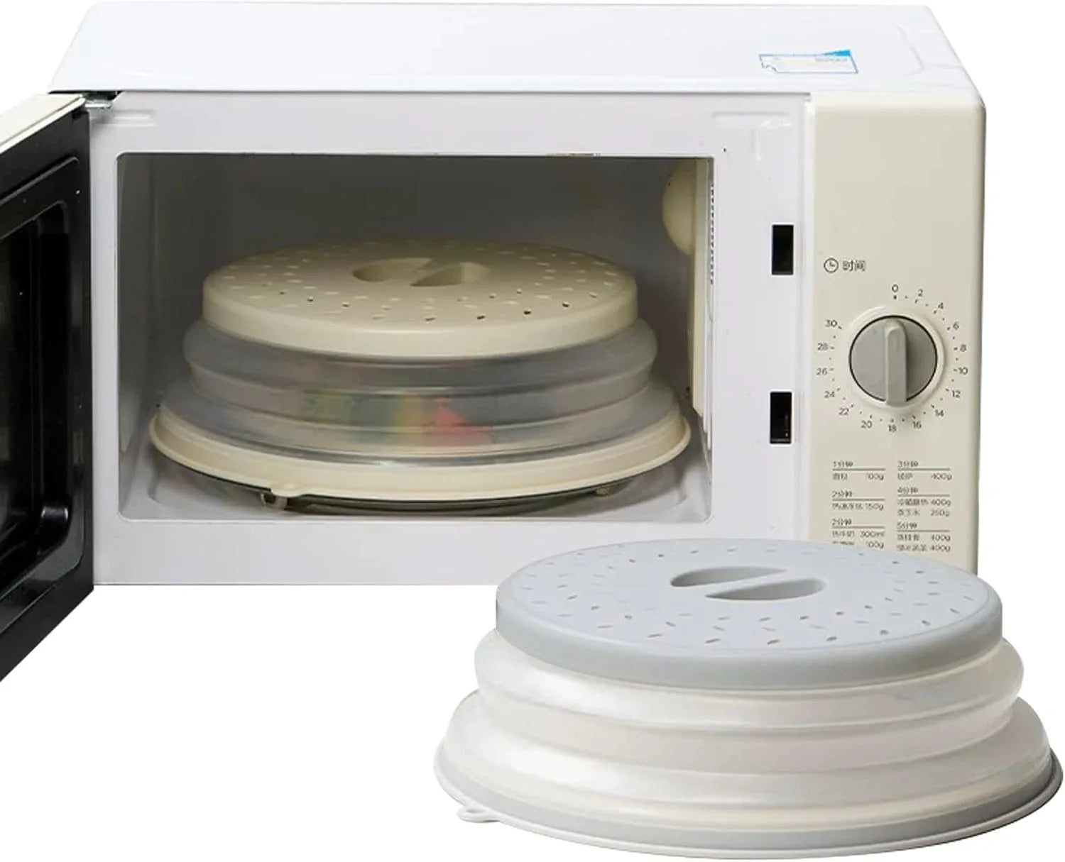 Vented Microwave Splatter Cover & Colander – BPA-Free, Dishwasher Safe