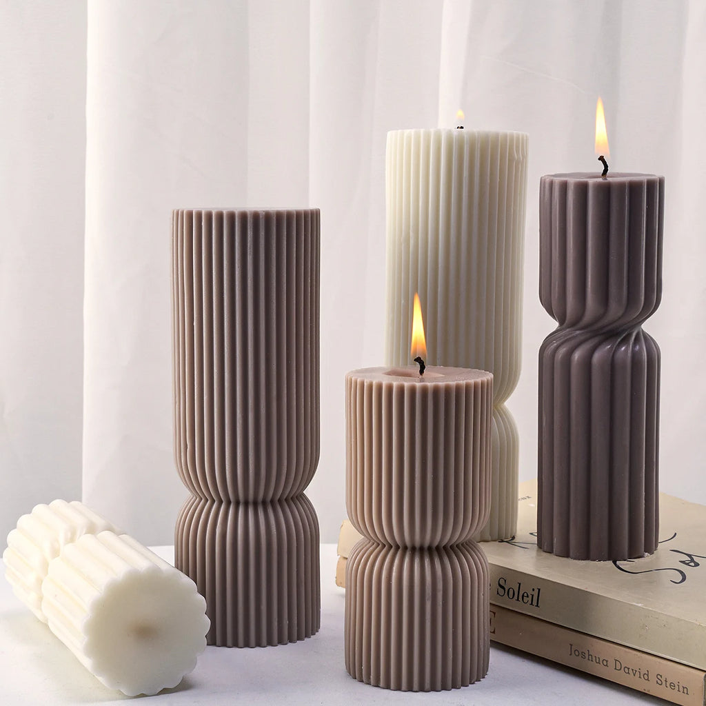 Nordic Cylindrical Candle Silicone Mold