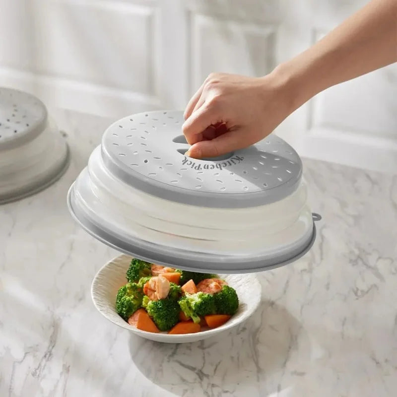 Vented Microwave Splatter Cover & Colander – BPA-Free, Dishwasher Safe