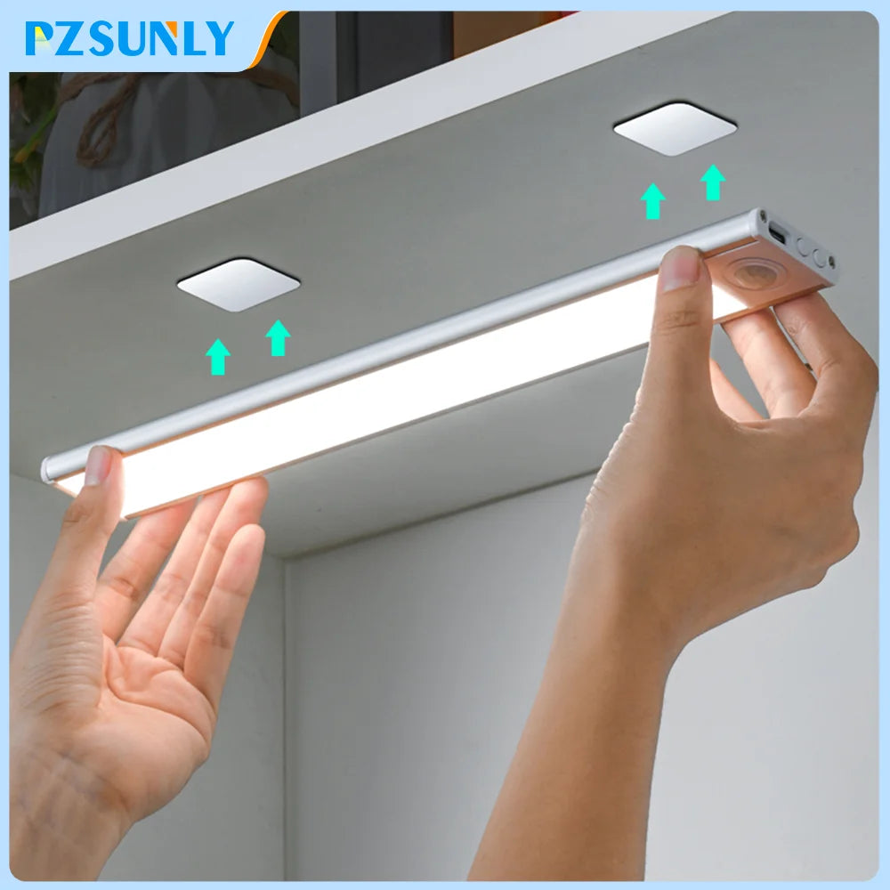 LED Motion Sensor Under-Cabinet Night Light | USB Rechargeable