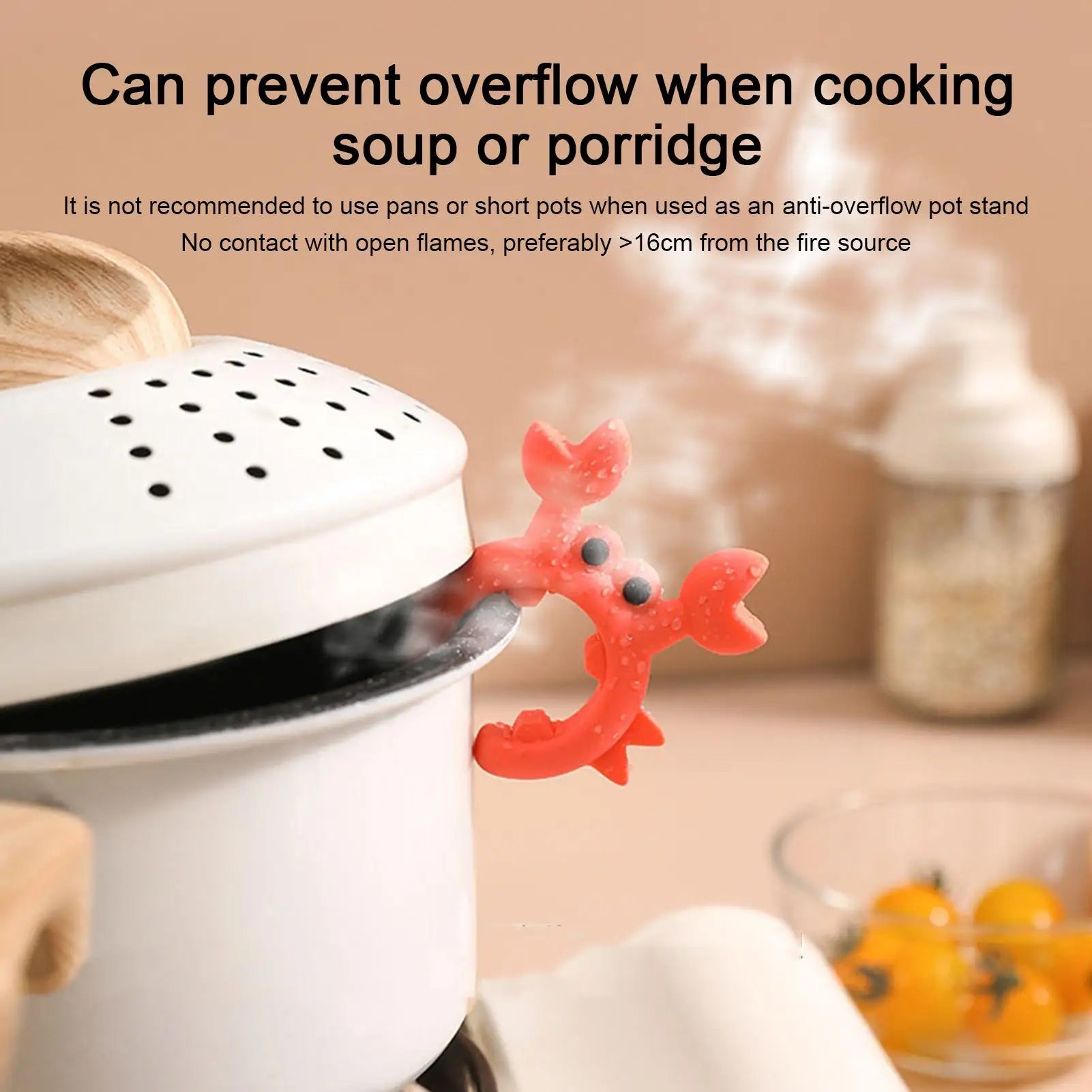 Crab Shaped Silicone Utensil Rest & Spoon Holder