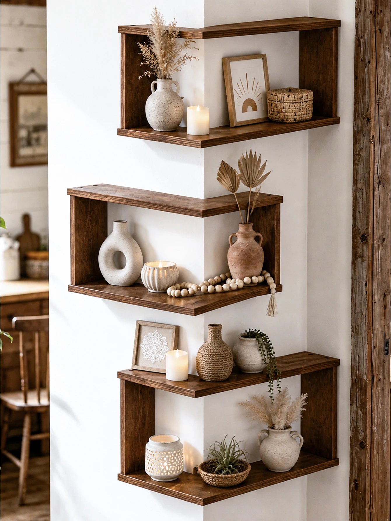 Floating Corner Shelf