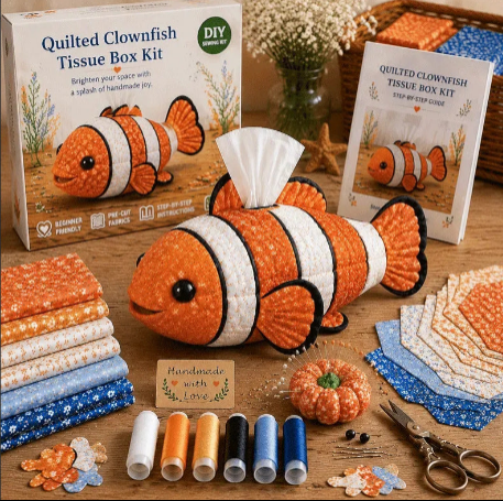 DIY Patchwork Animal-Shaped Tissue Box