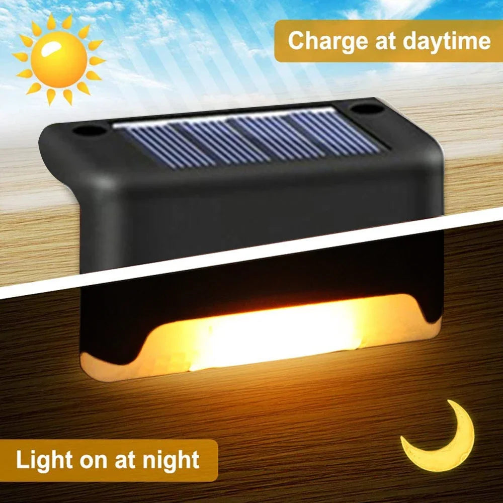 Outdoor Solar Step Lights – Waterproof LED Stair & Path Lighting